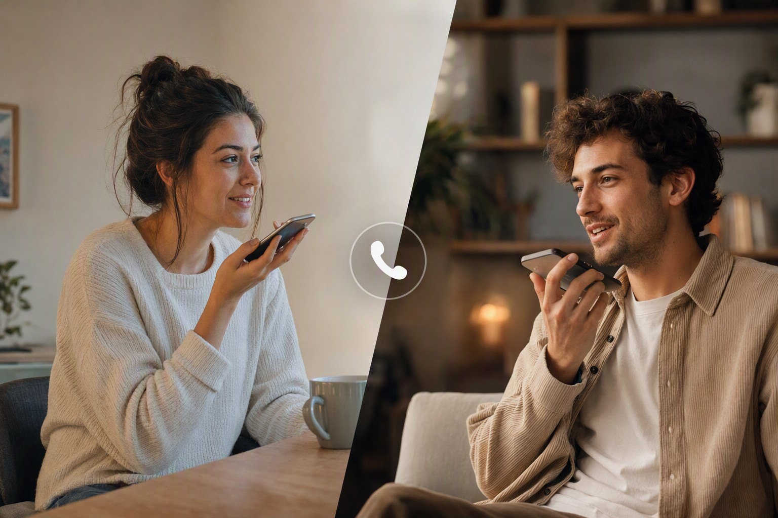 Wakie alternative: a live, anonymous 1-on-1 voice call with a stranger instead of a voice community with profiles.